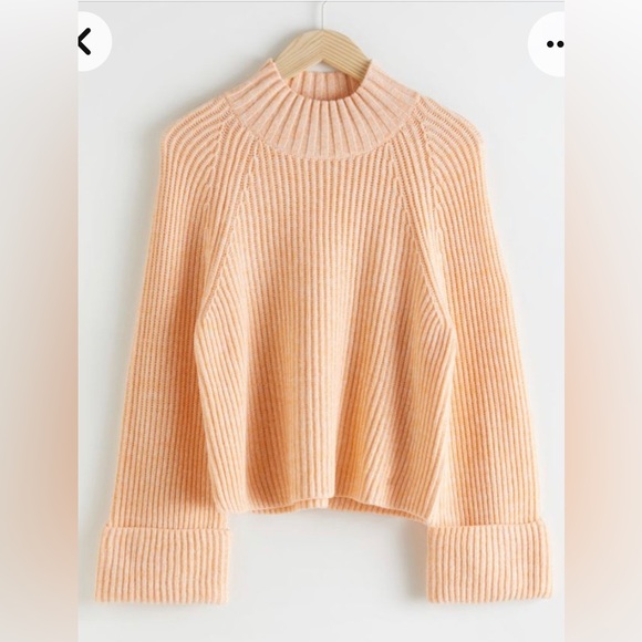& Other Stories Sweaters - & Other Stories peach orange mock neck sweater, Size XS